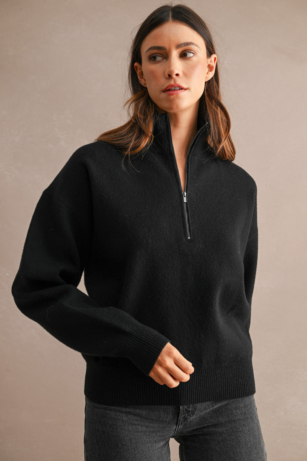 Junie Half Zip Sweater