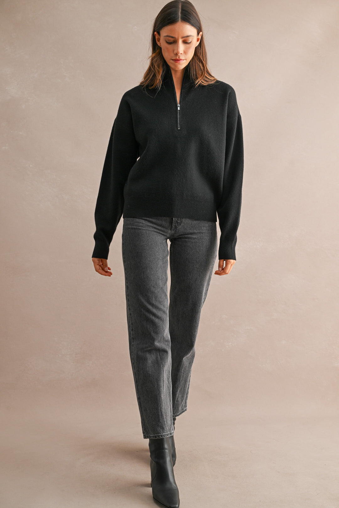 Junie Half Zip Sweater