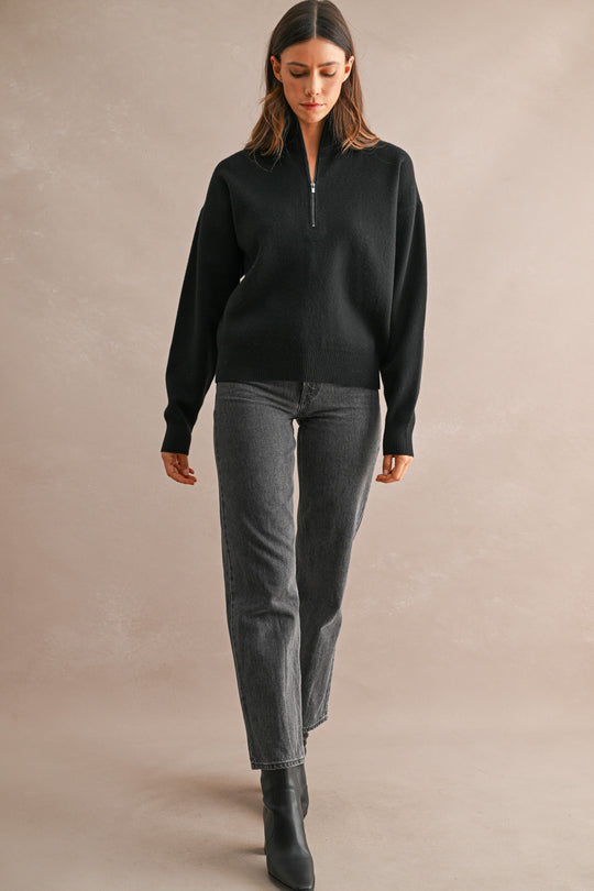 Junie Half Zip Sweater
