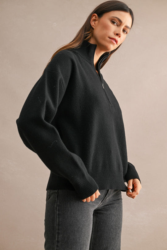 Junie Half Zip Sweater