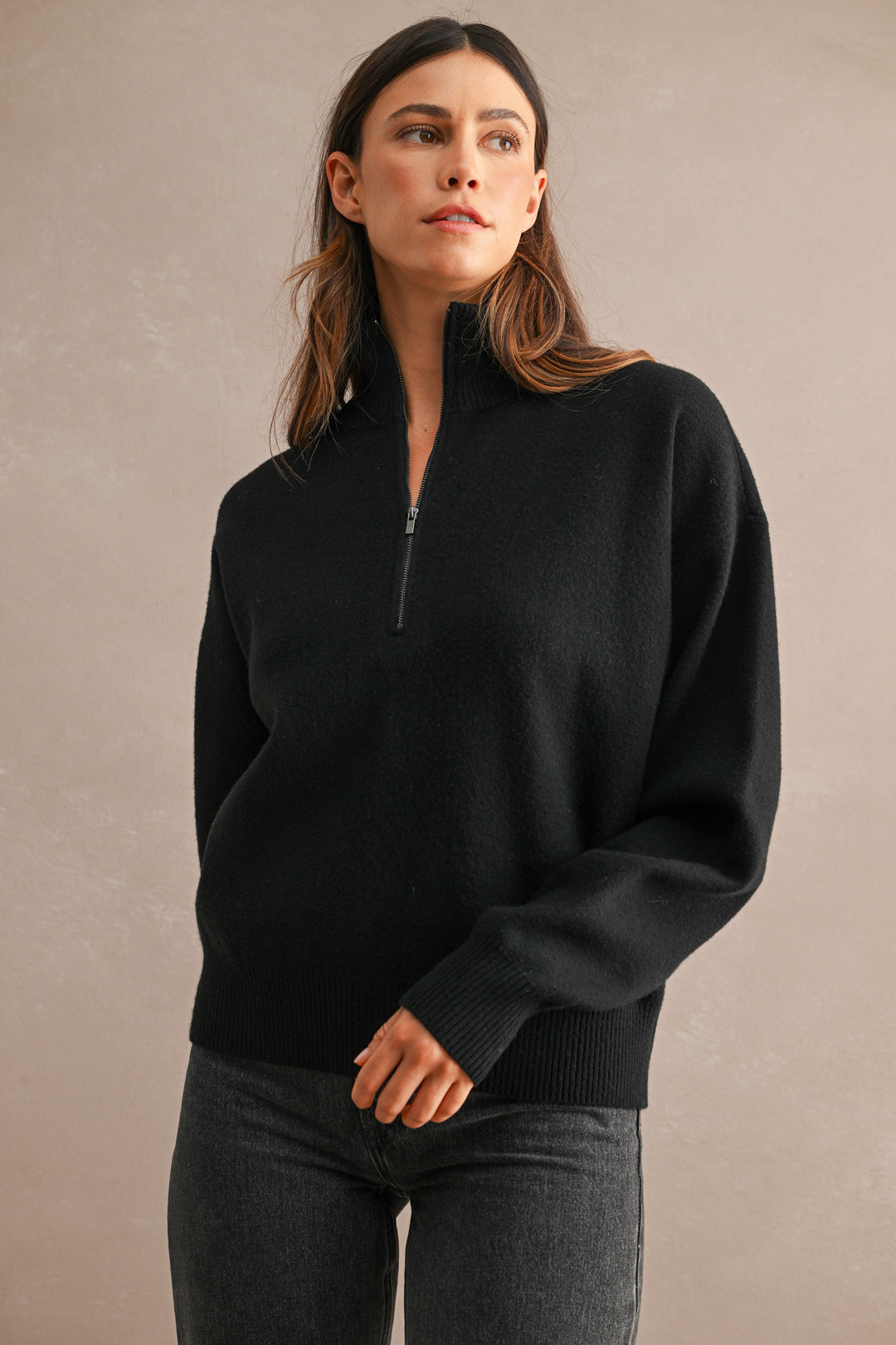 Junie Half Zip Sweater