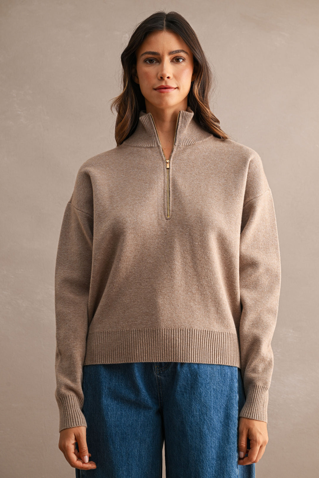 Junie Half Zip Sweater