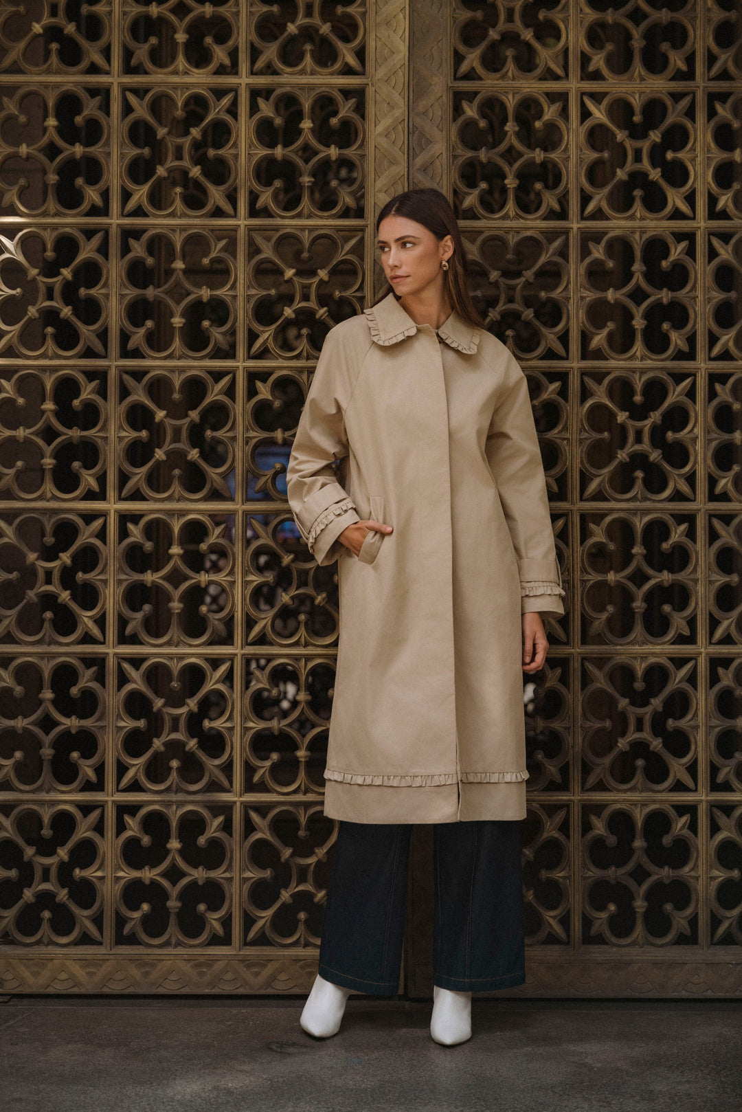 Ruffle My Feathers Trench