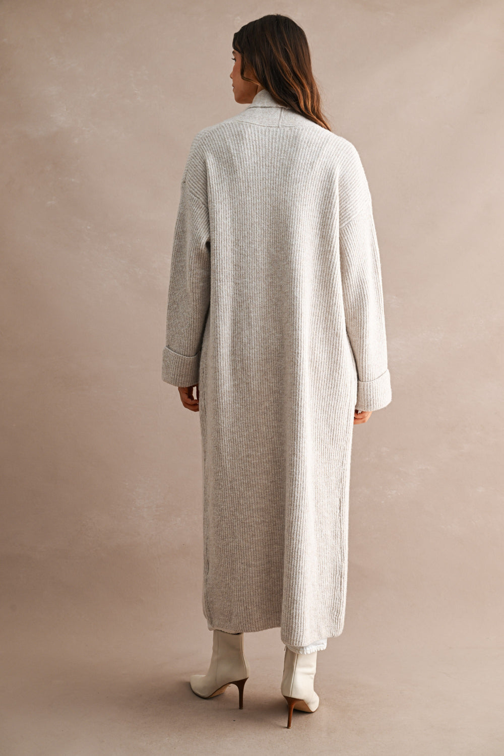 Lottie Ribbed Long Cardigan