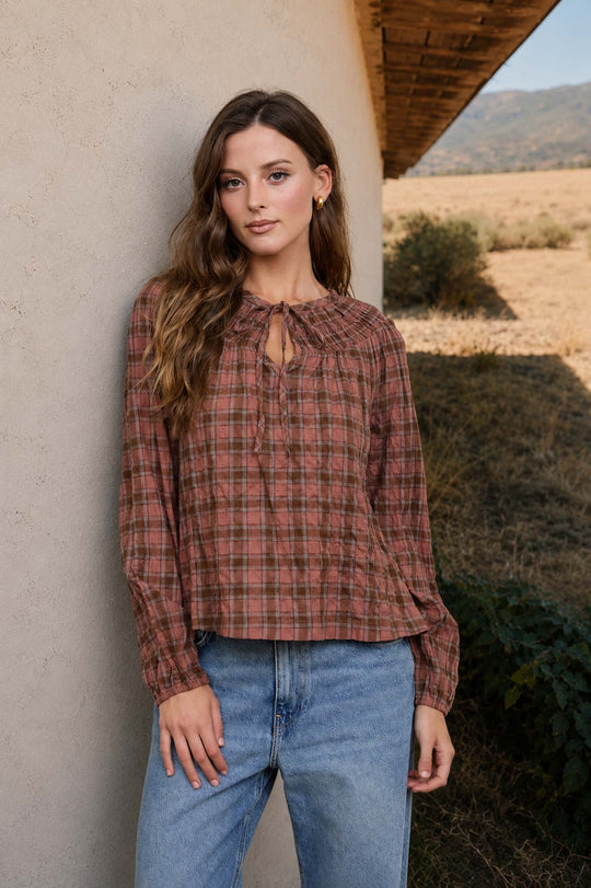 Jordan Plaid Top