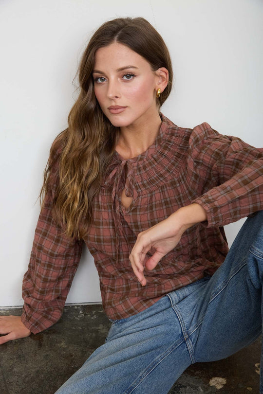Jordan Plaid Top