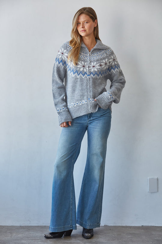 Marit Zip Up Cardigan