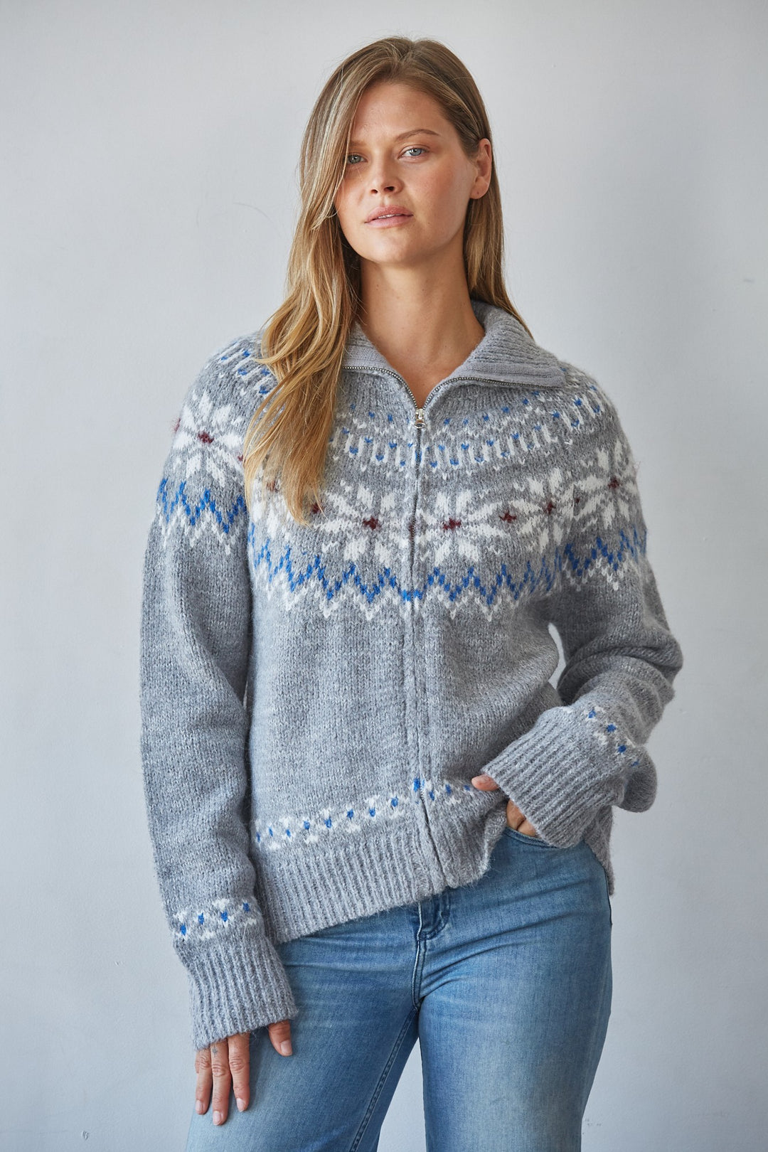Marit Zip Up Cardigan