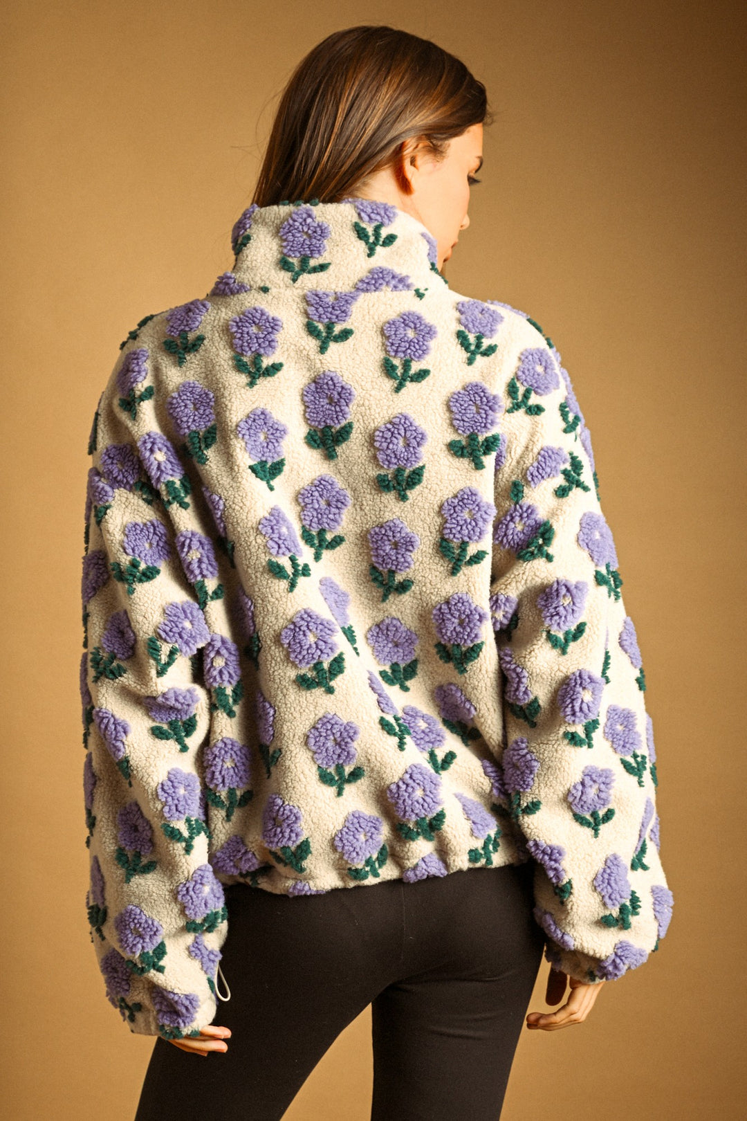 Floral Sherpa Jacket