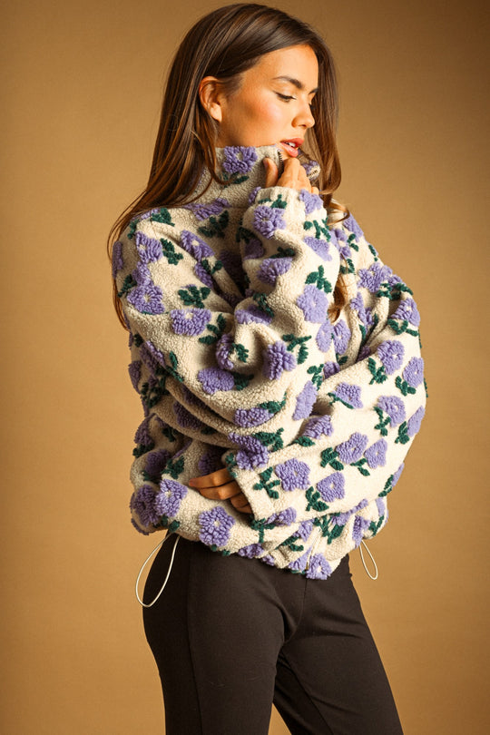 Floral Sherpa Jacket