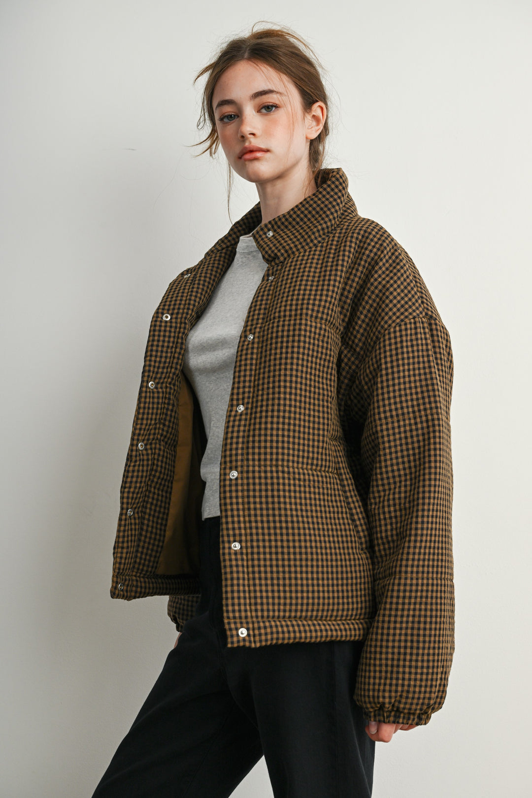 Pippa Gingham Puffer Jacket