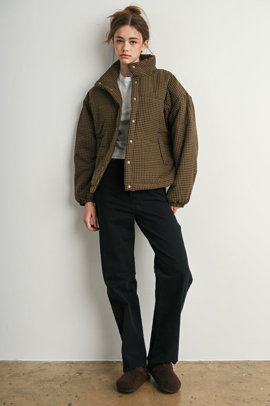 Pippa Gingham Puffer Jacket