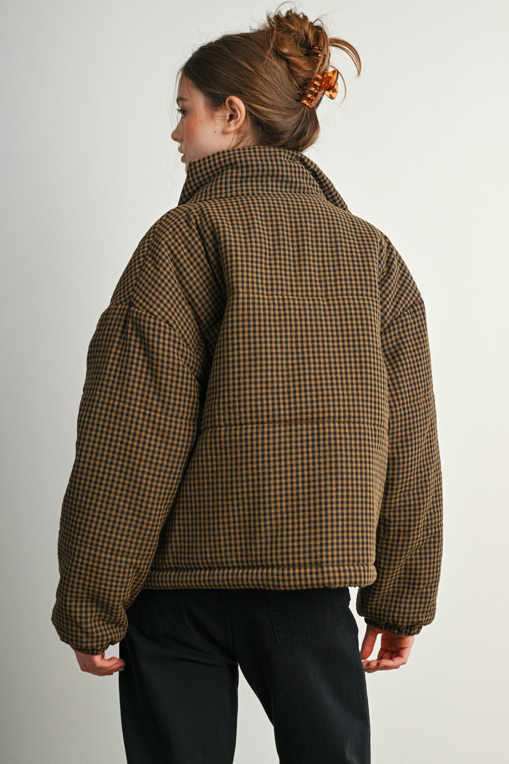 Pippa Gingham Puffer Jacket