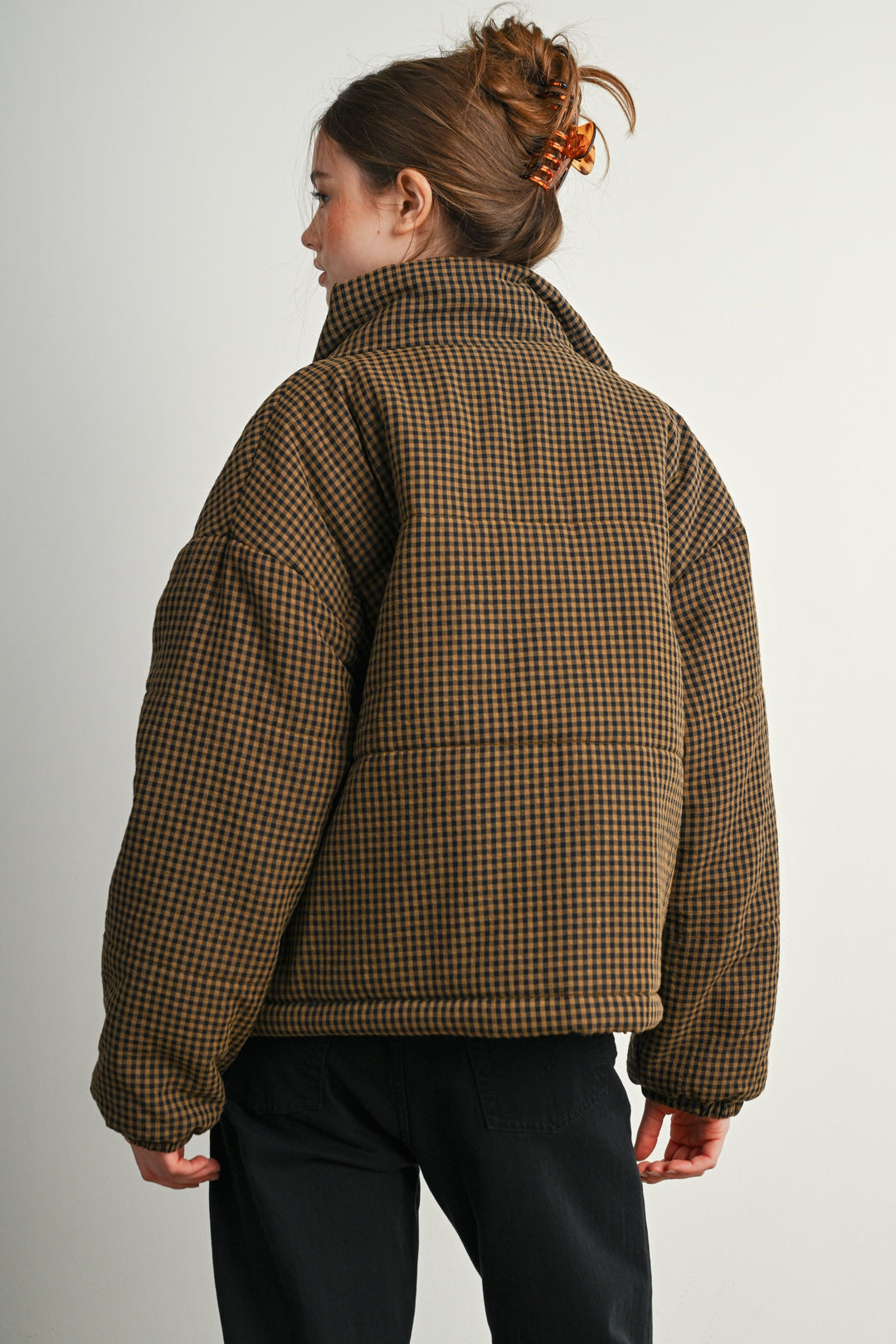 Pippa Gingham Puffer Jacket