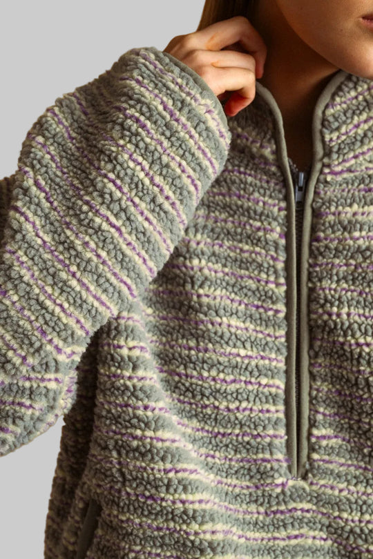 Bryn Striped Fleece Jacket