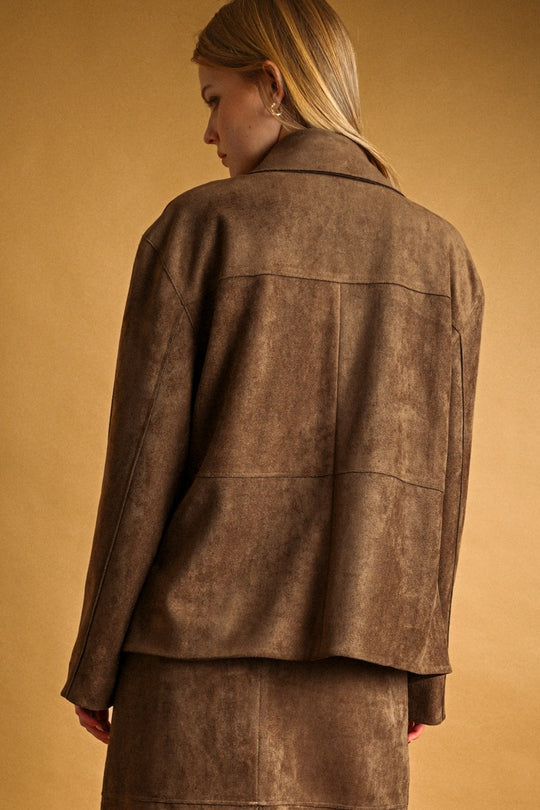 Jade Suede Blazer