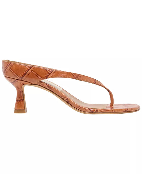 Doreen Croco Thong Sandal - Beloved Boutique 