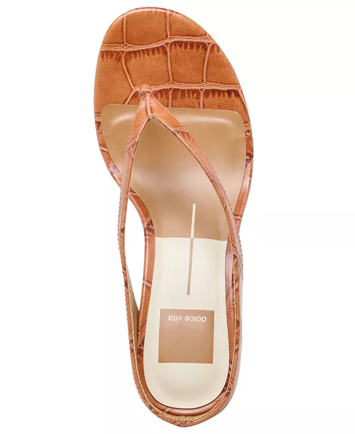 Doreen Croco Thong Sandal - Beloved Boutique 