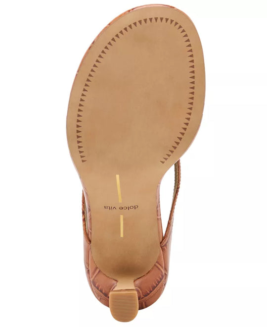 Doreen Croco Thong Sandal - Beloved Boutique 