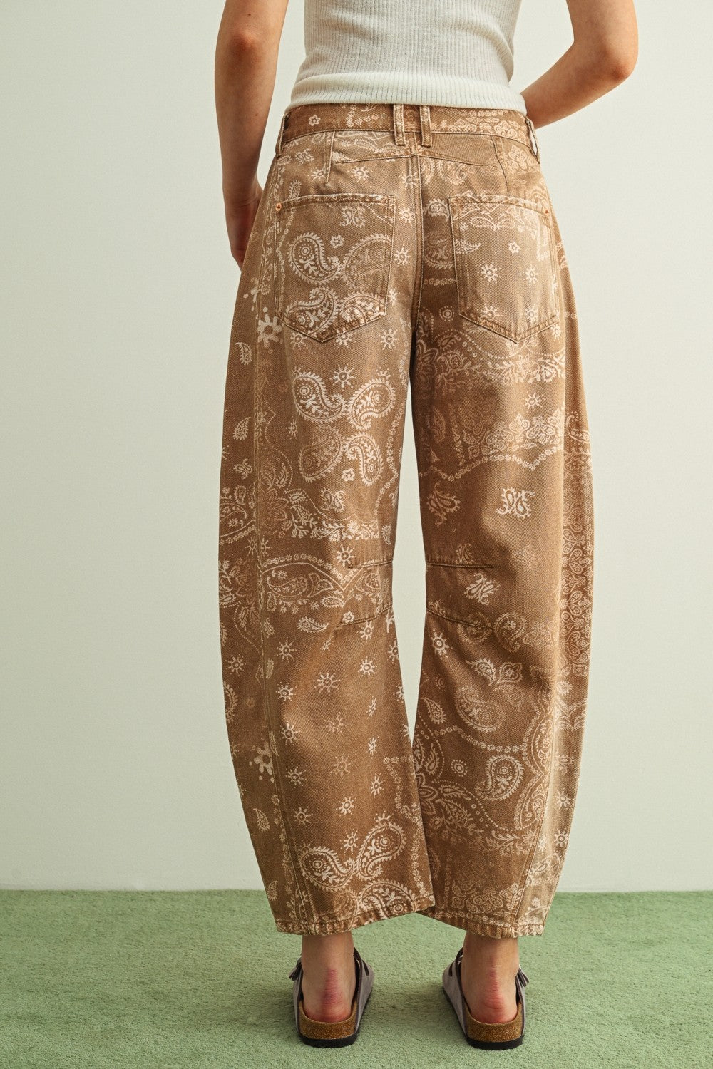 Paisley Barrel Pant