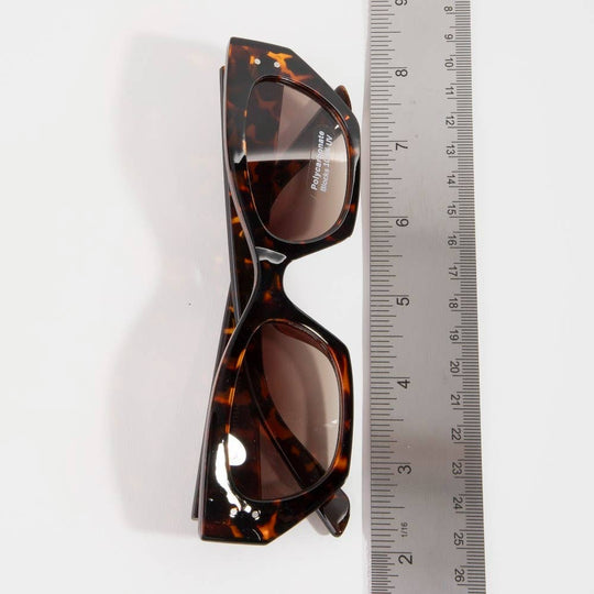 Angular Cat Eye Rivet Detail Sunglasses Set - Beloved Boutique 