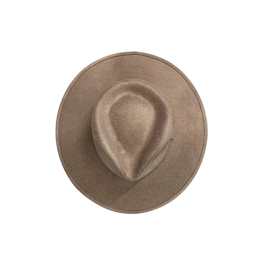 Vegan Suede Tear Drop Hat
