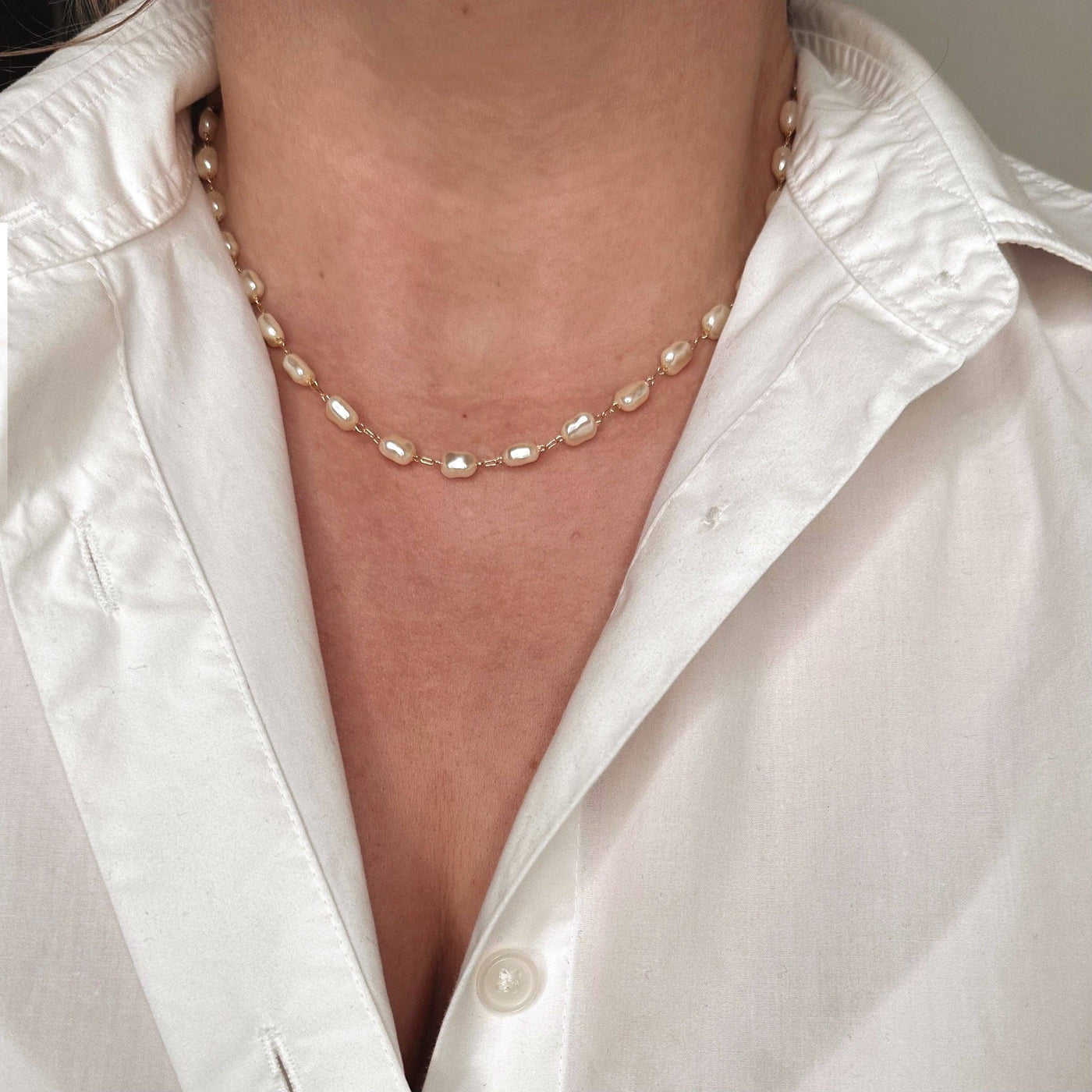 Baroque Pearl Necklace GoldFi