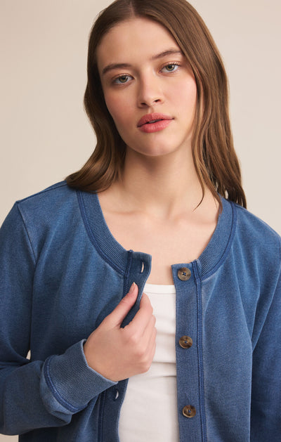 Daily Knit Denim Cardigan