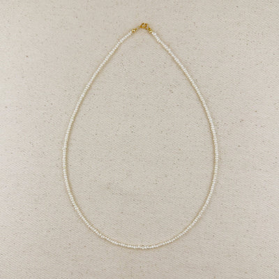 9k Gold Micro Fresh Water Pearls Necklace GoldFi