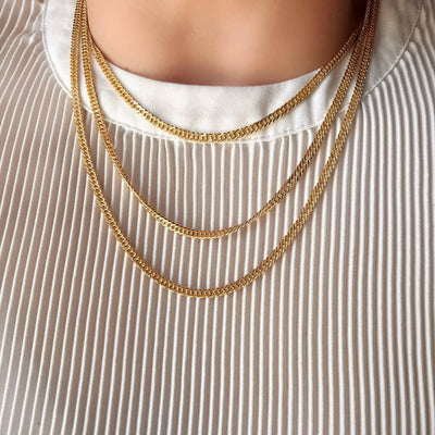 18k Gold Filled Double Curb Chain - Cuban GoldFi