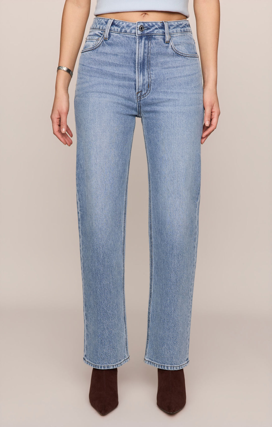 The Muse High Rise Straight Denim