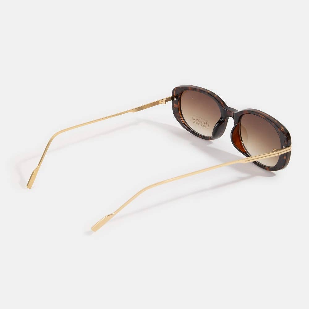Retro Oval Frame Sunglasses - Beloved Boutique 
