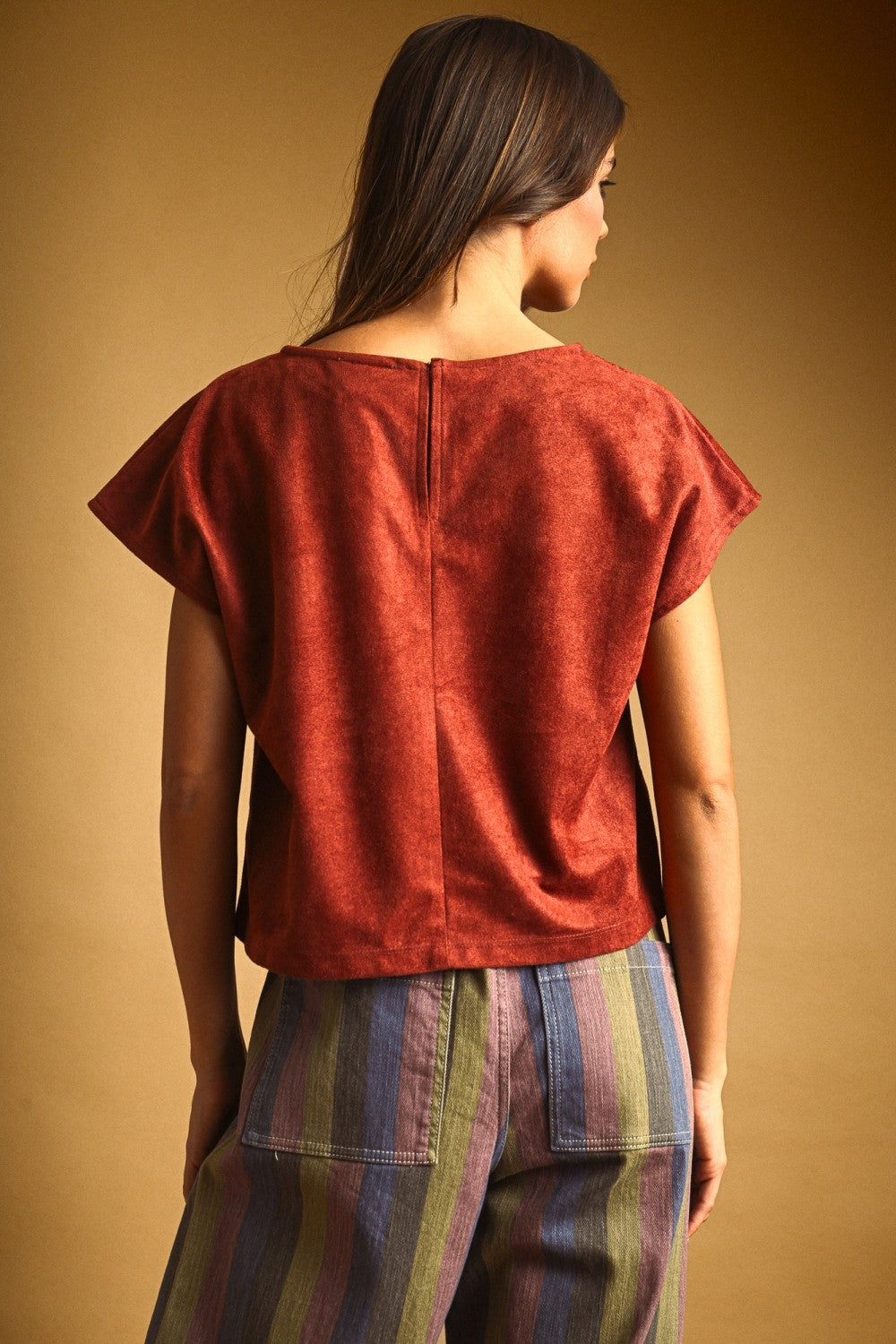 Lola Suede Crop Top