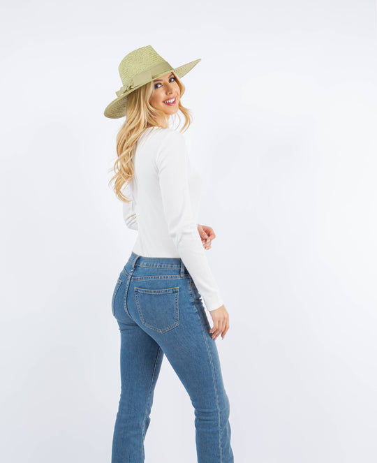 Fedora 3.5" Flat Brim Hat
