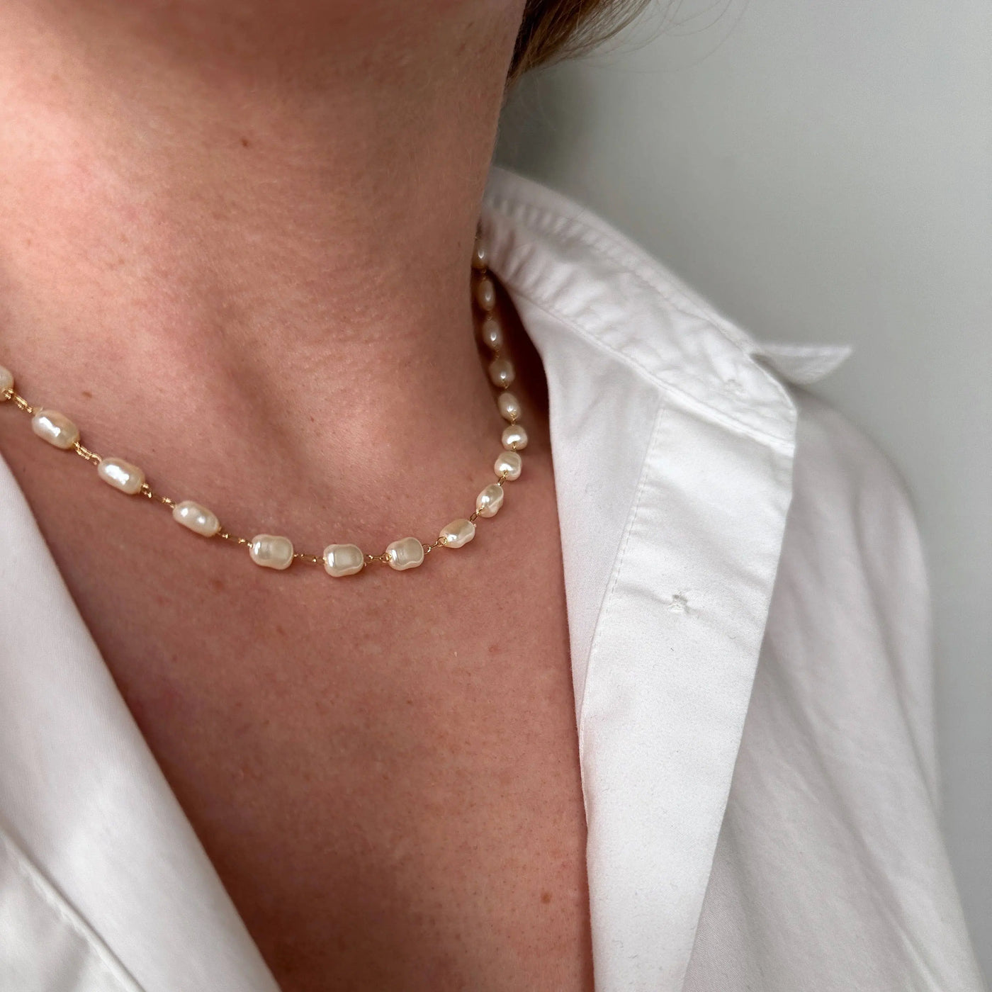 Baroque Pearl Necklace GoldFi