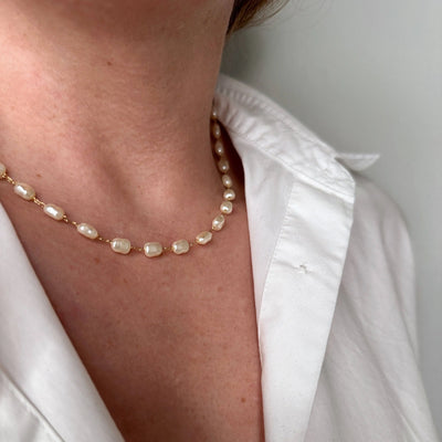 Baroque Pearl Necklace GoldFi