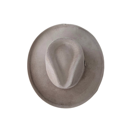 Vegan Pencil Curl Stiff Brim Fedora Hat