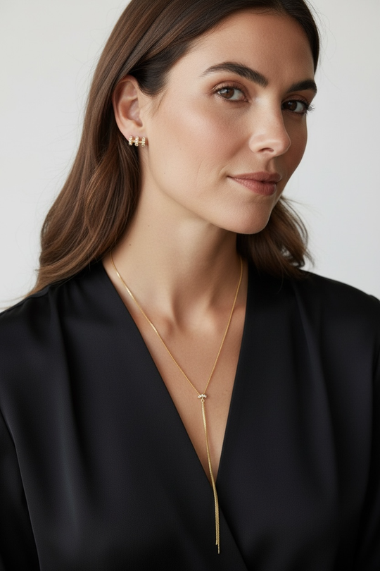 18k Gold Filled Tassel Necklace - Beloved Boutique 