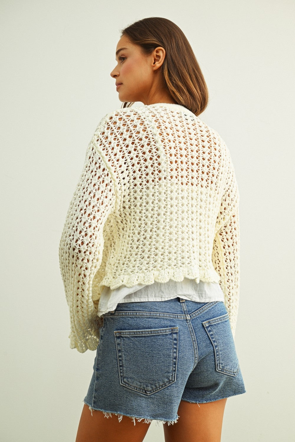 Eliza Ruffled Cardigan