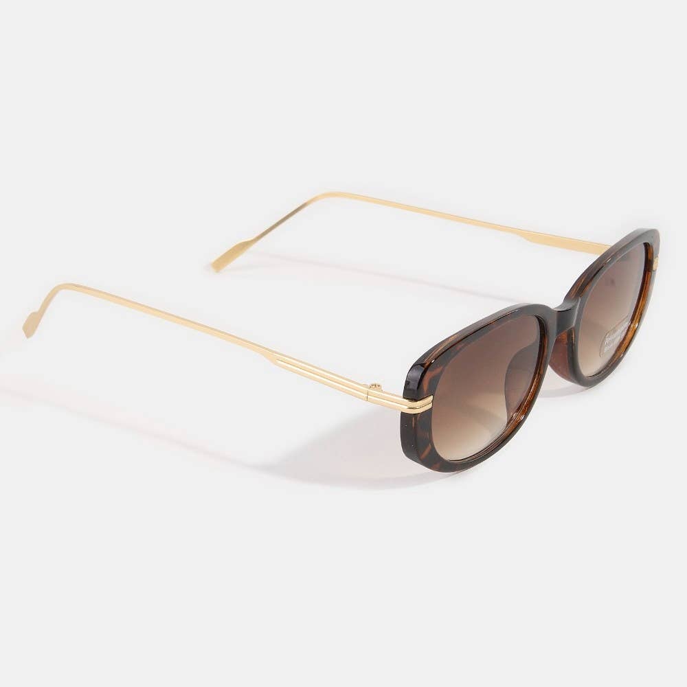 Retro Oval Frame Sunglasses - Beloved Boutique 