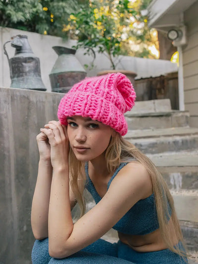 Chunky Cable Knit Beanie