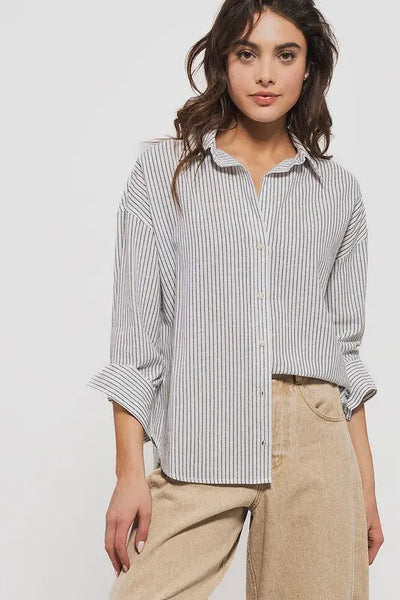 Haven Button Down Shirt trend:notes