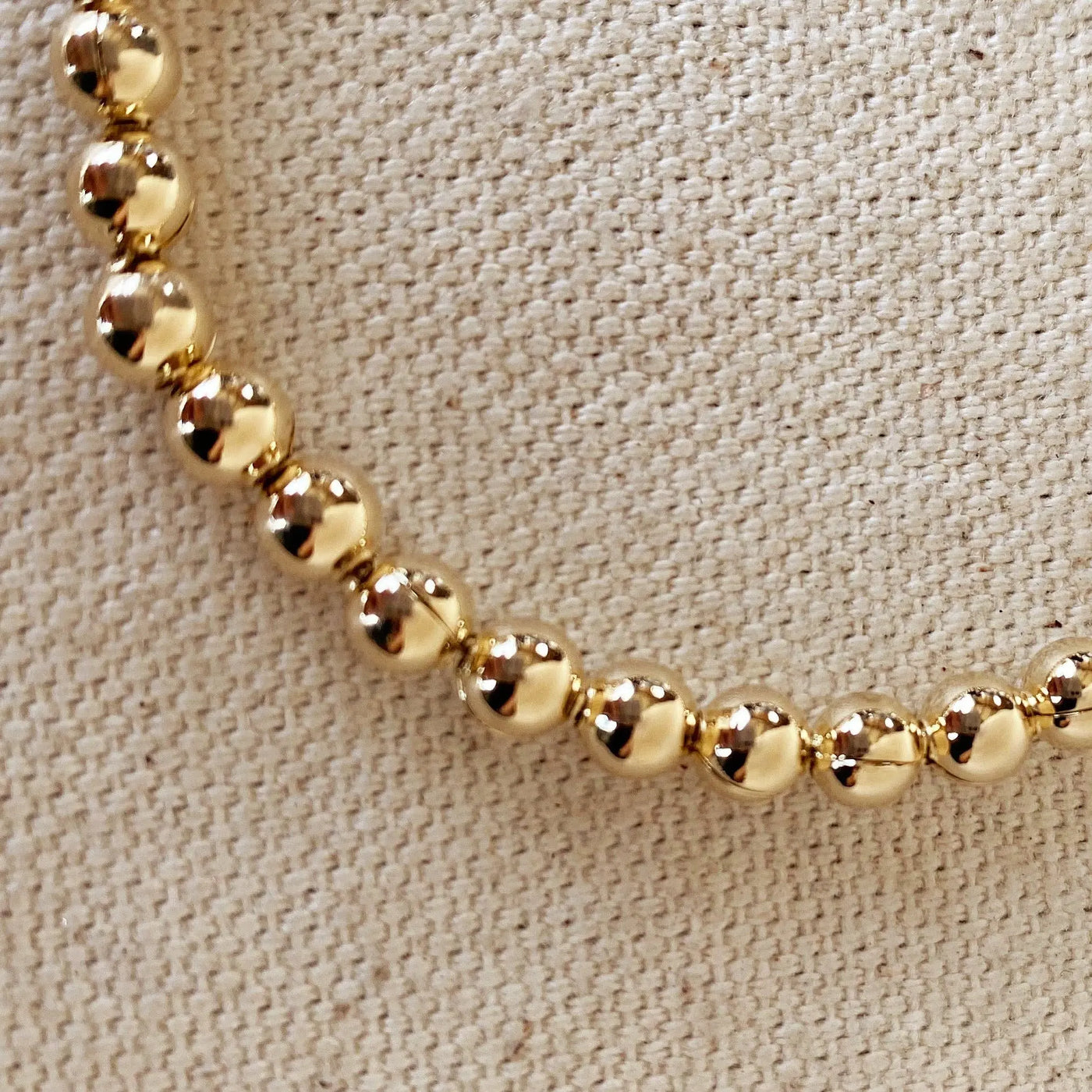 18k Gold Filled 4.5 mm Beaded Bracelet GoldFi