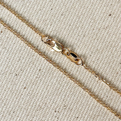 18k Gold Filled 1.45mm Cable Chain GoldFi