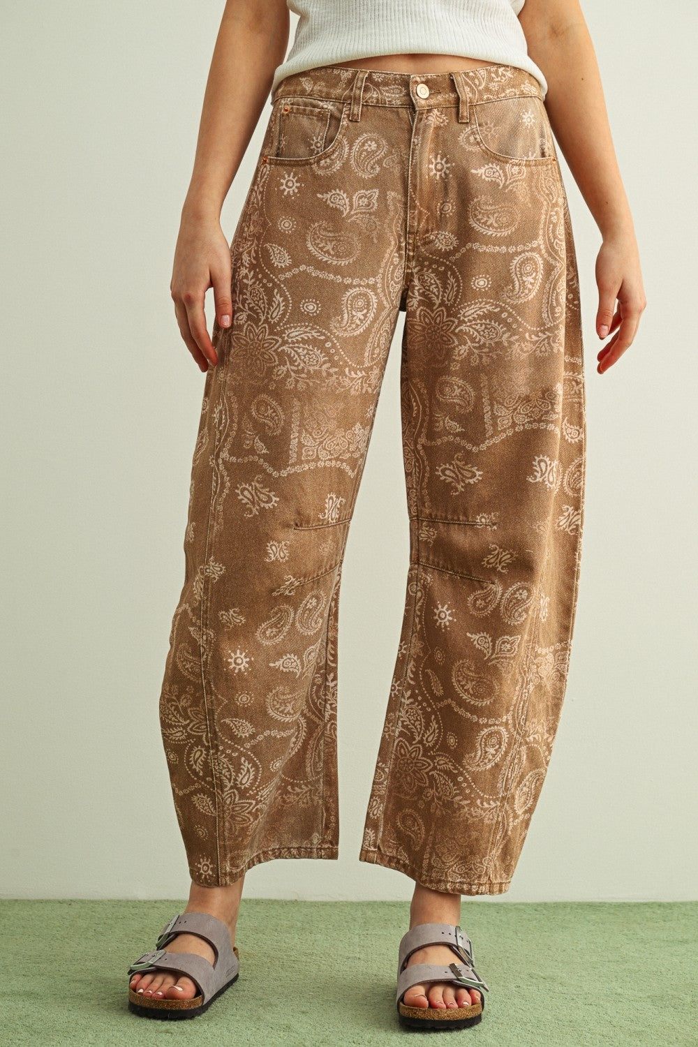 Paisley Barrel Pant