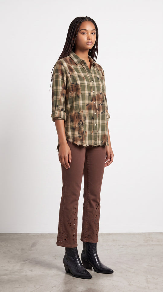 Adrianna Plaid Button Up