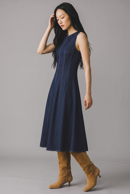 Ruby Denim Midi Dress