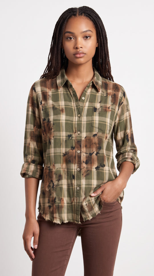 Adrianna Plaid Button Up
