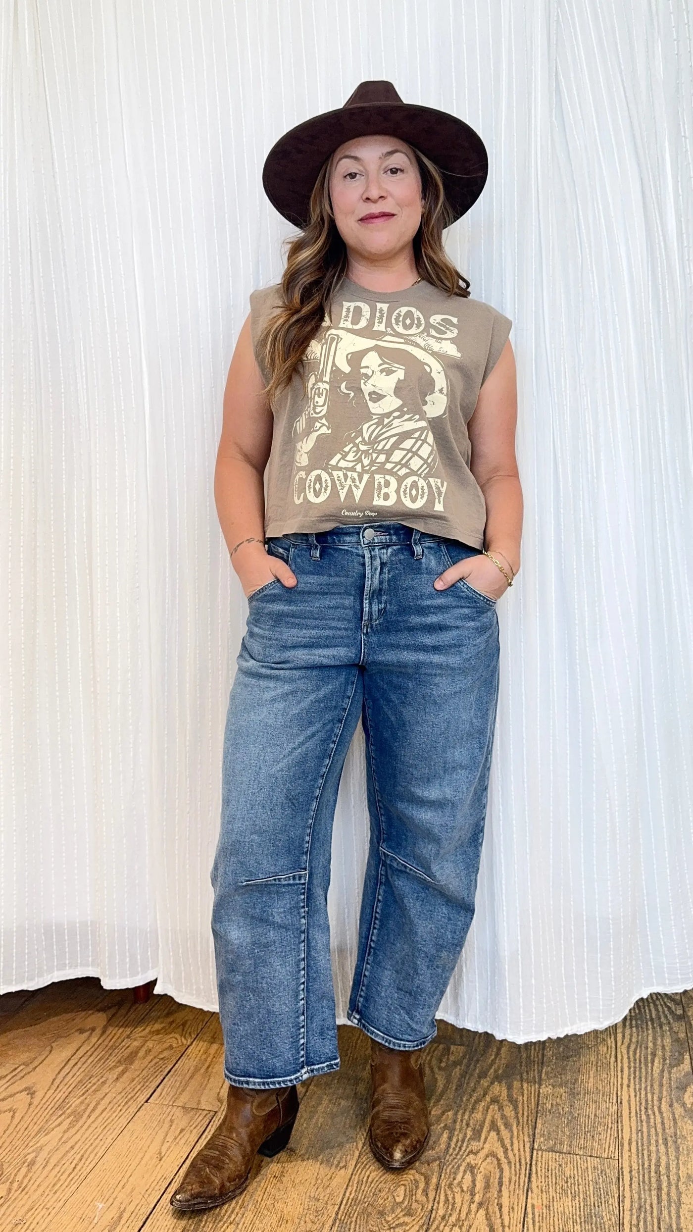 Adios Boxy Muscle Top Country Deep