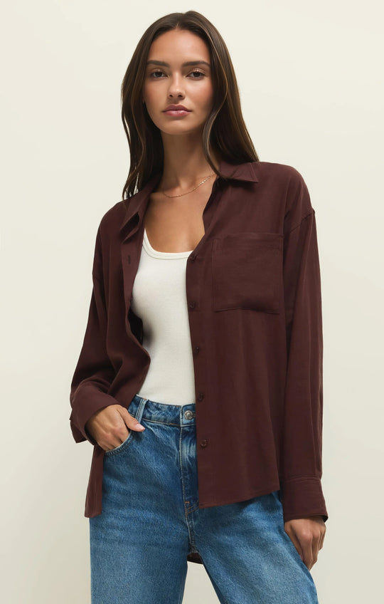 Alfie Button Up Shirt - Beloved Boutique 